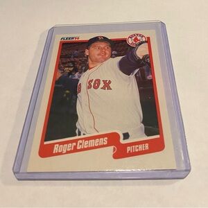 Roger Clemens Rare ! Error 1990 Fleer Baseball Card Wrong Home Town (Katv tx)